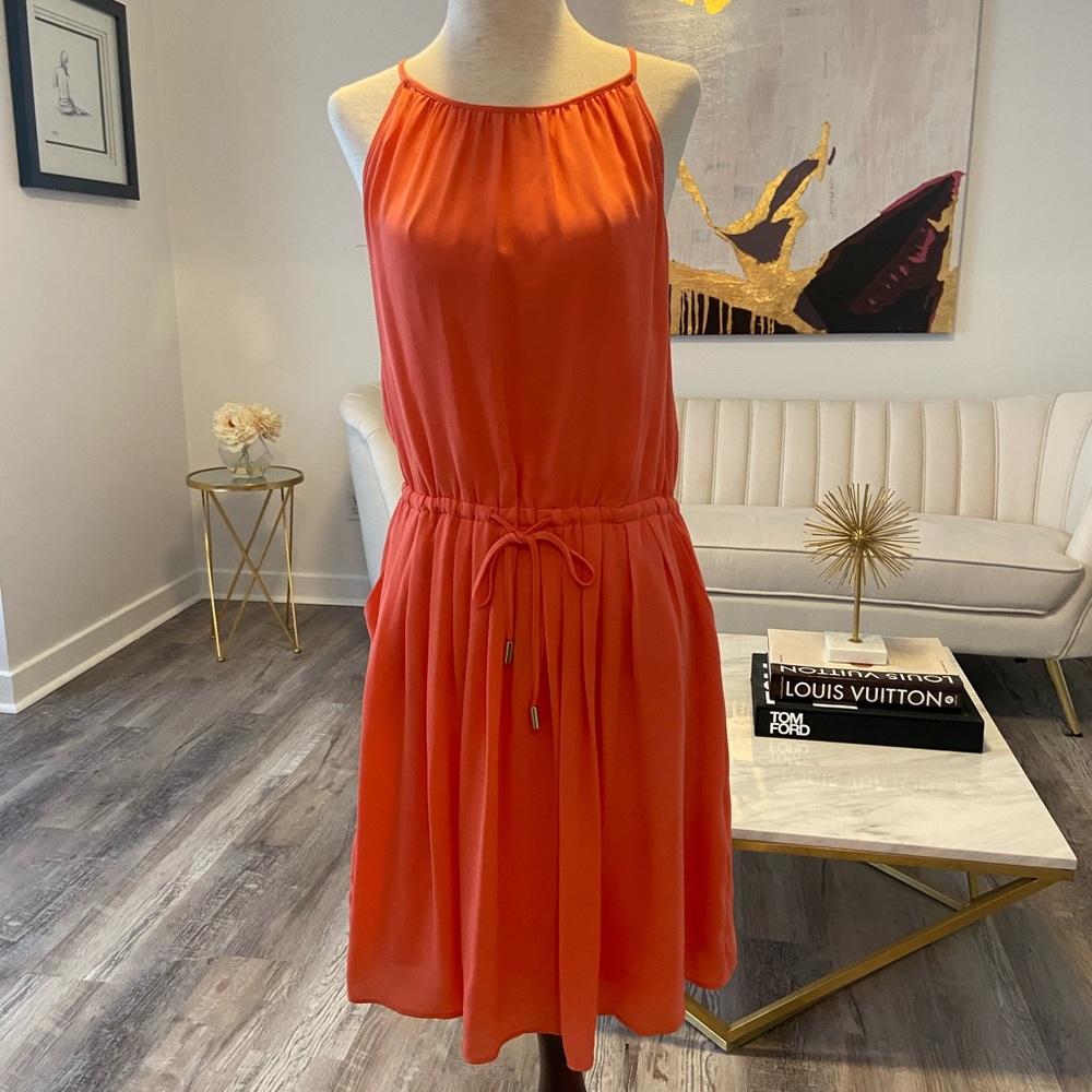 Like new Banana Republic sleeveless coral dress
